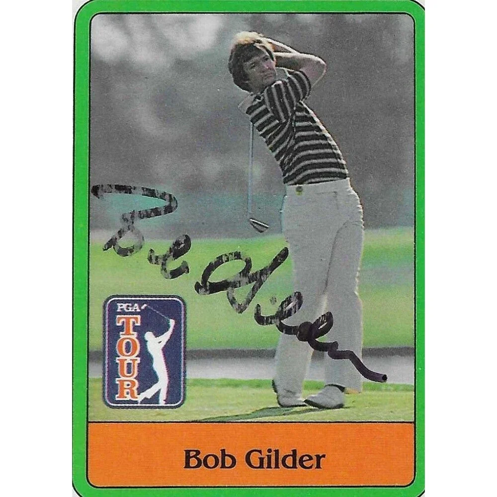 Bob Gilder Signed 1981 Donruss Golf Card #19 Arizona State PGA Autograph